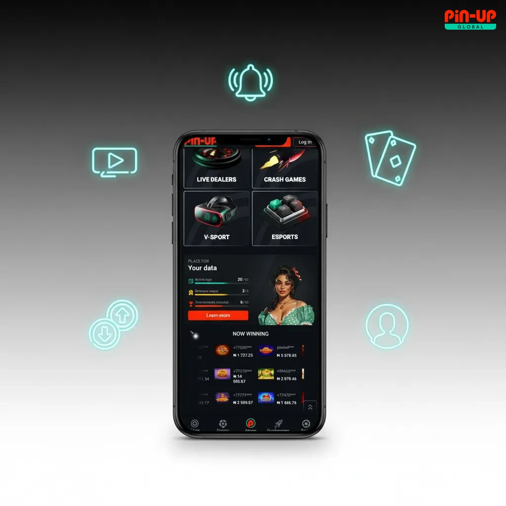 Pin-Up app features overview: live betting, fast casino, Nigerian payments and withdrawals, profile controls, notifications