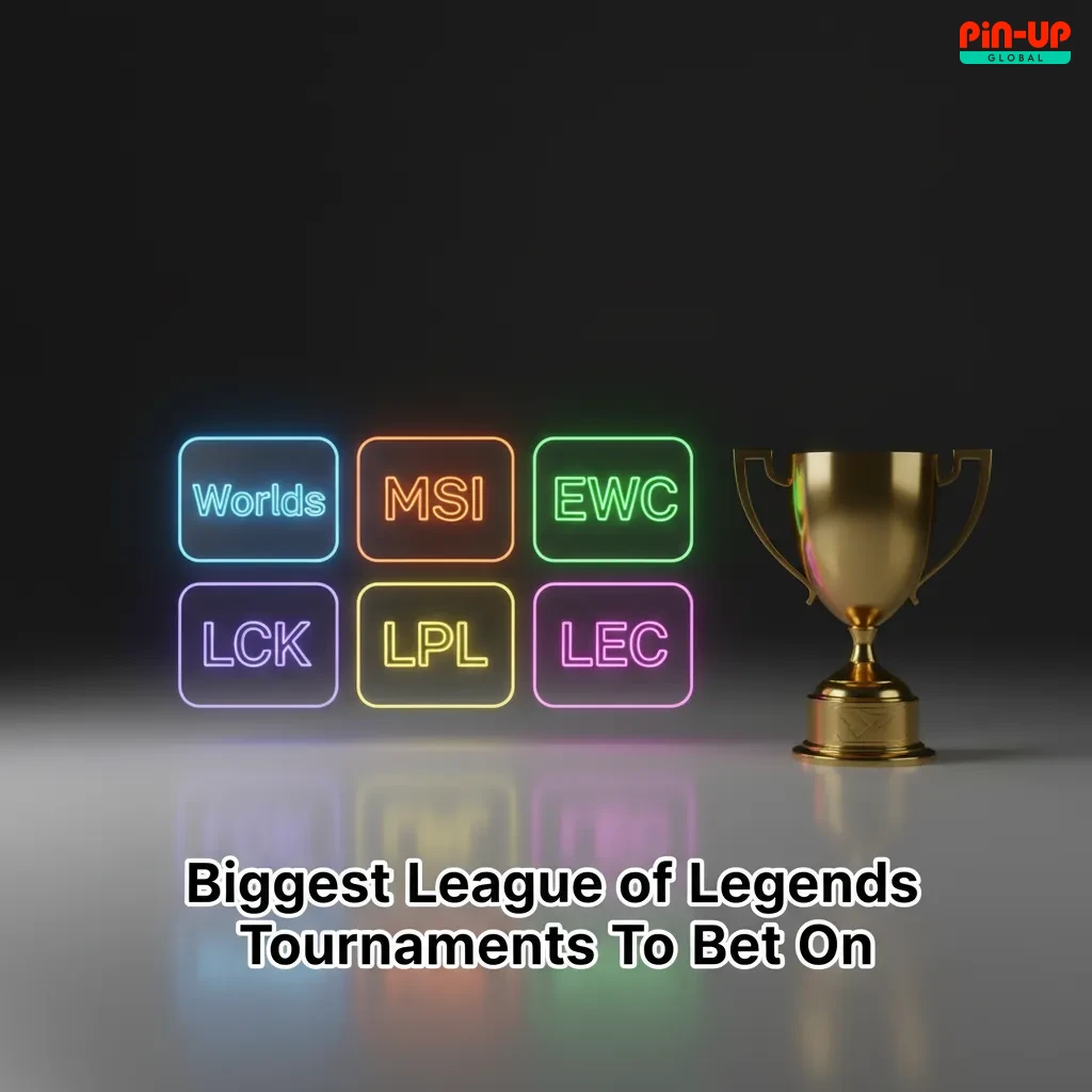 Top LoL tournaments to bet on: Worlds, MSI, EWC, LCK, LPL, LEC with pre-match and live odds.