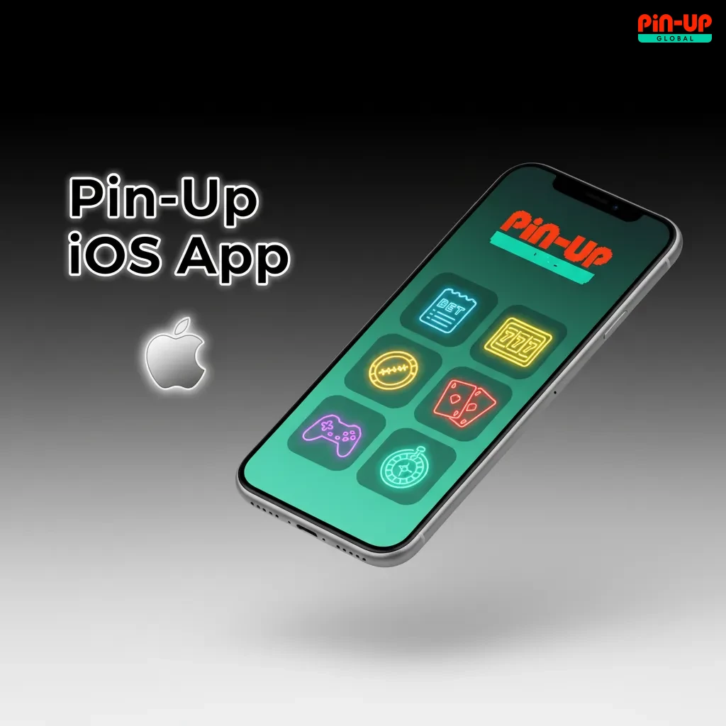 Pin-Up iOS app on iPhone and iPad showing sports betting, live odds, slots, and live casino.