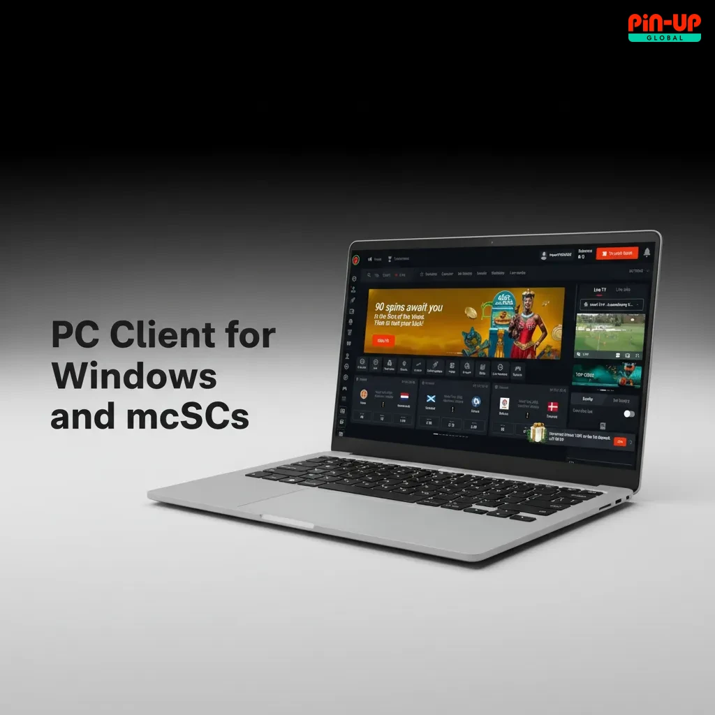 Windows and macOS devices showing official website; no client needed; bet, play casino, manage payments; accounts synced.