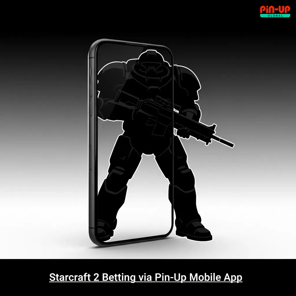 Smartphone showing Pin-Up app with StarCraft II live odds, ₦ deposit options, and My Bets, on Android/iOS for Nigeria.