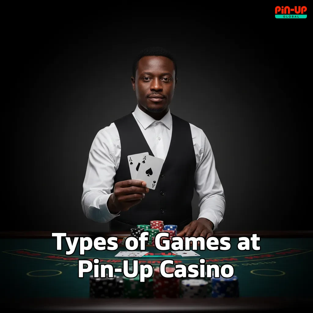 Pin-Up Casino categories: slots, crash, table, jackpots, instant games, and video poker.