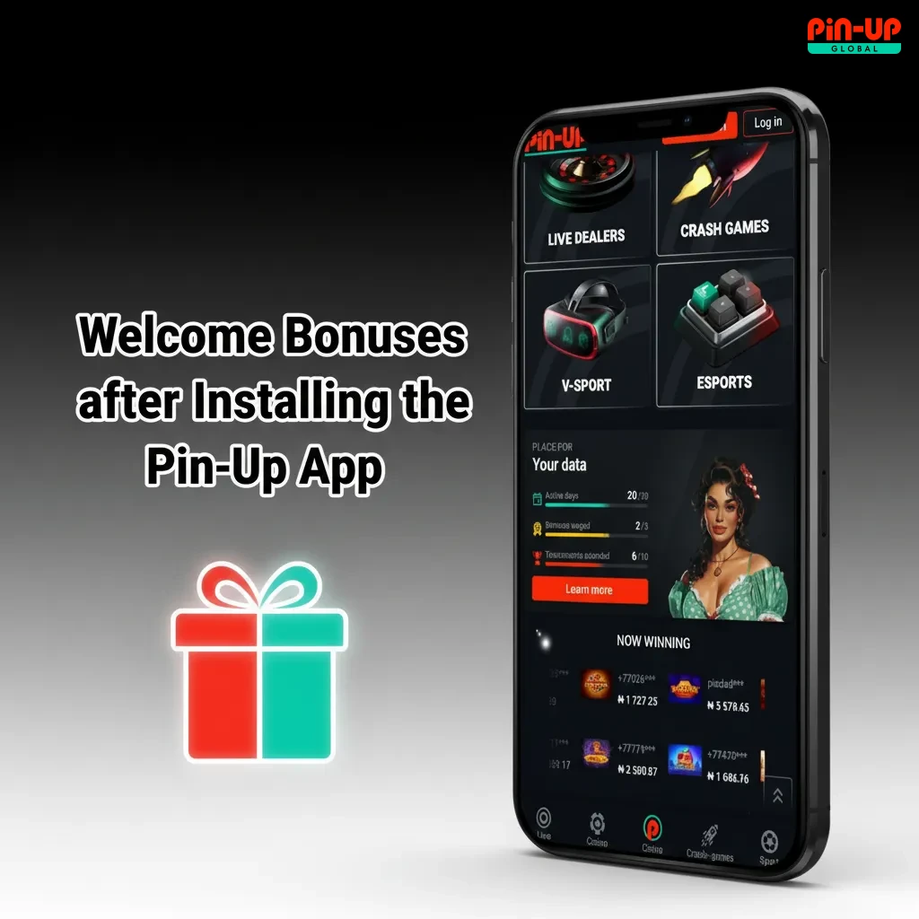 Pin-Up app welcome bonuses: Casino 120% up to ₦9,000,000 + 250 free spins; Sports 120% boost. New users 18+, T&Cs apply.